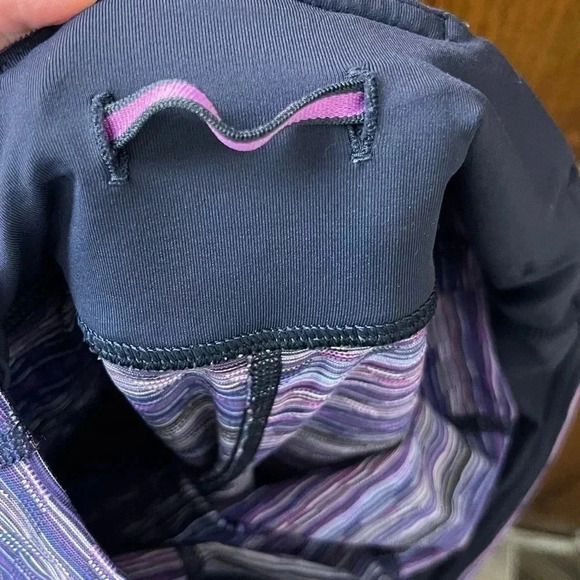 Lululemon Pace Rival Crop Size 4 Space Dye Twist Ultra Violet Multi/Naval Blue - Picture 4 of 14